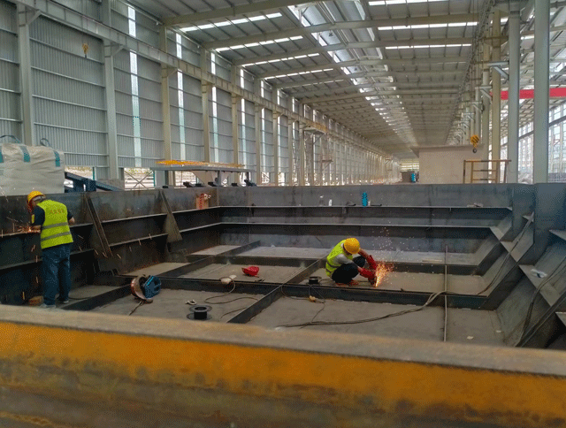 河北安諾吹鍍型材生產(chǎn)線(xiàn)施工進(jìn)行中—山西晉南鋼鐵集團(tuán)有限公司。